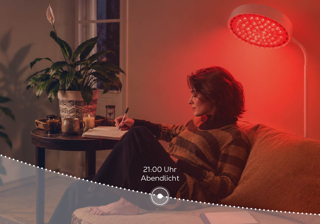 Red light in the evening
